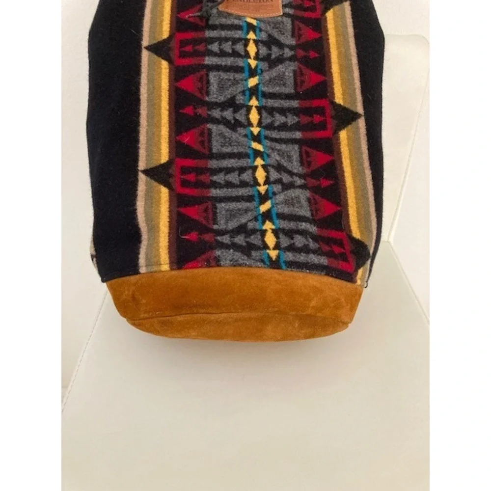Pendelton Large Sling Hobo Bag Suede and Wool Aztec NWT Rare